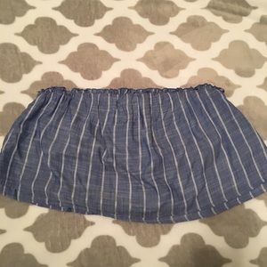 Cute denim blue crop top